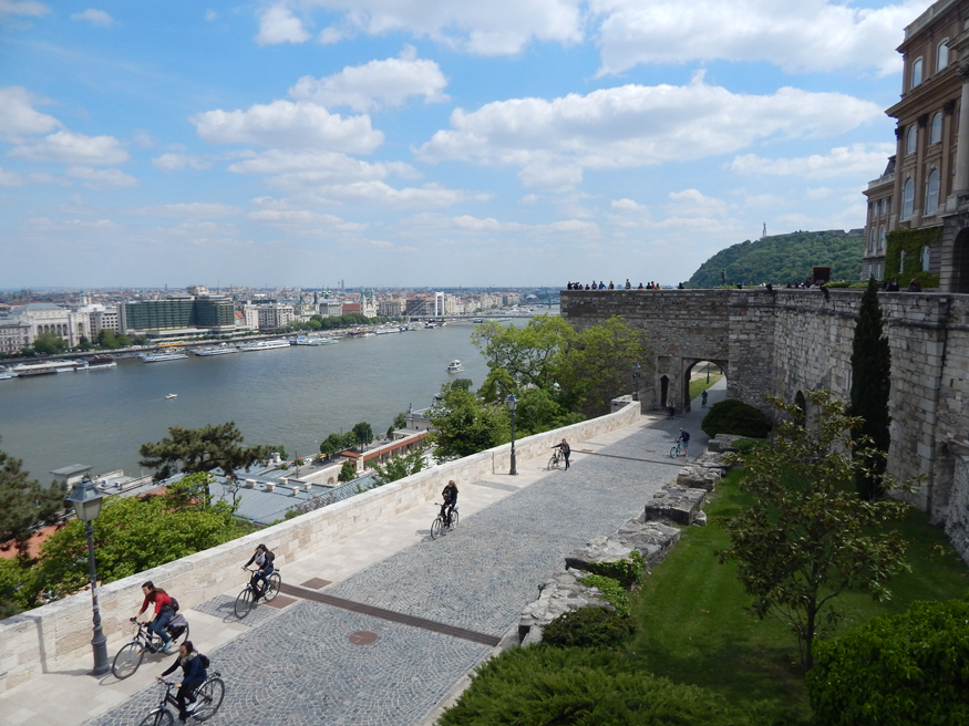 Budapest - The Citadel and Danube from Buda Castle