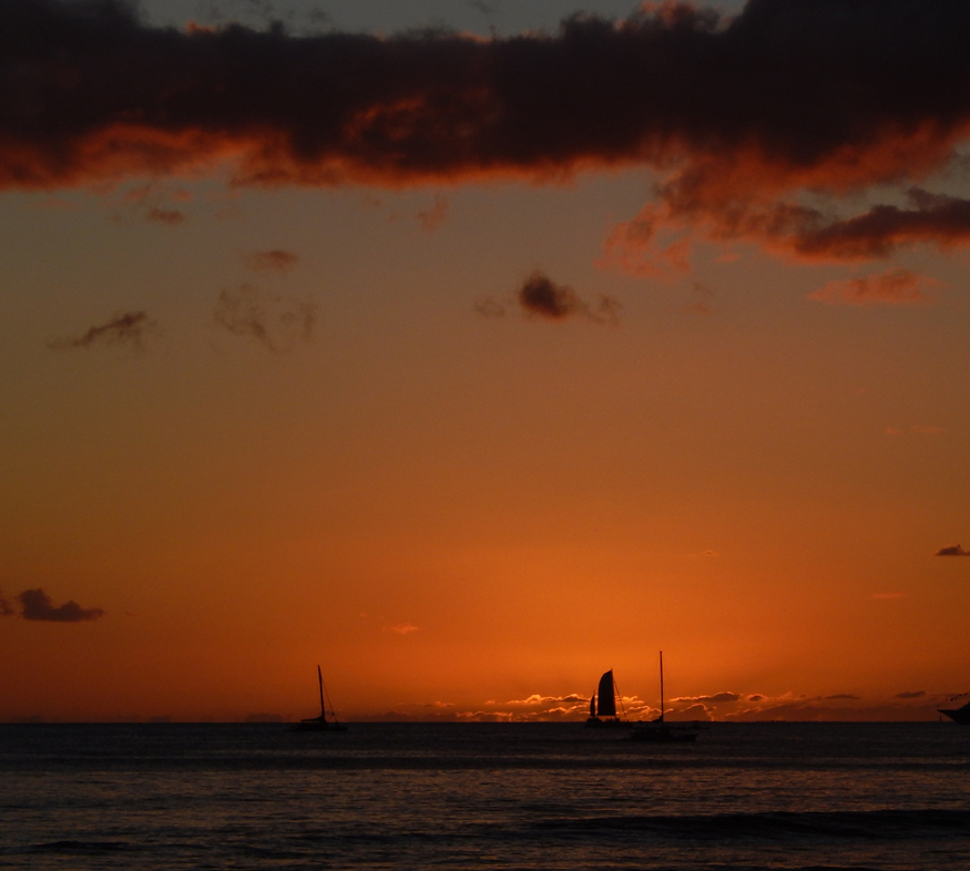 Honolulu - Waikiki sunset