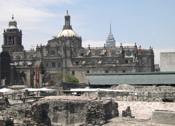 Mexico D.F., Templo Mayor excavation, tres epocas