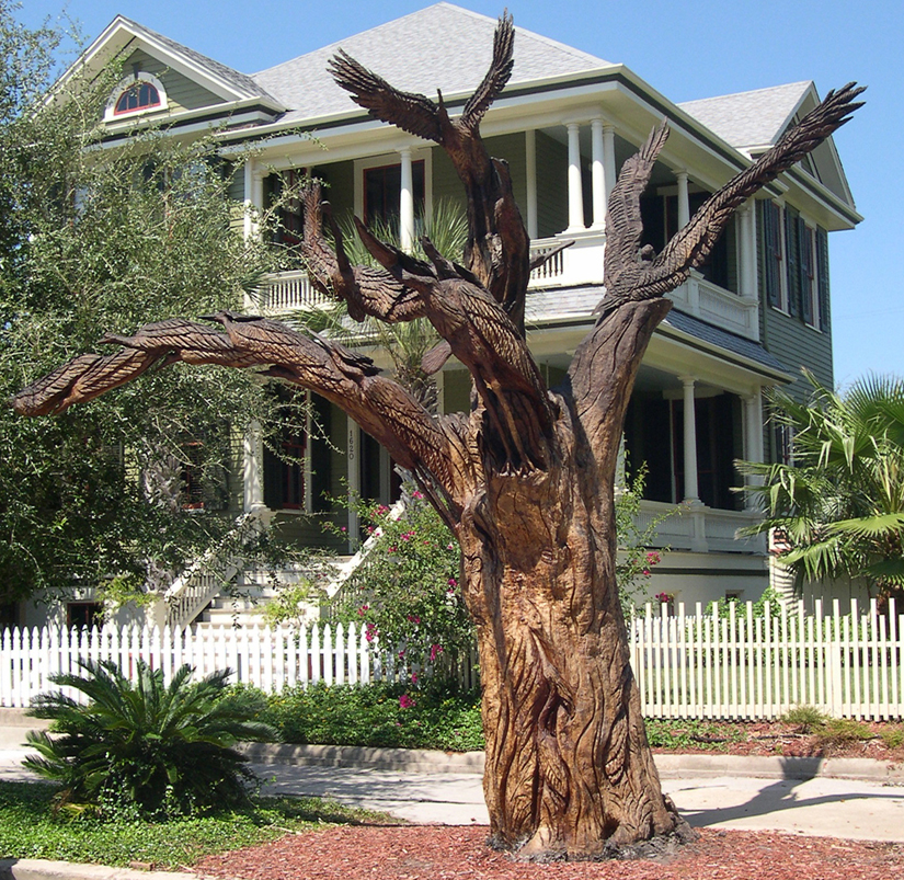 Galveston, Texas - Tree Sculptures - birds