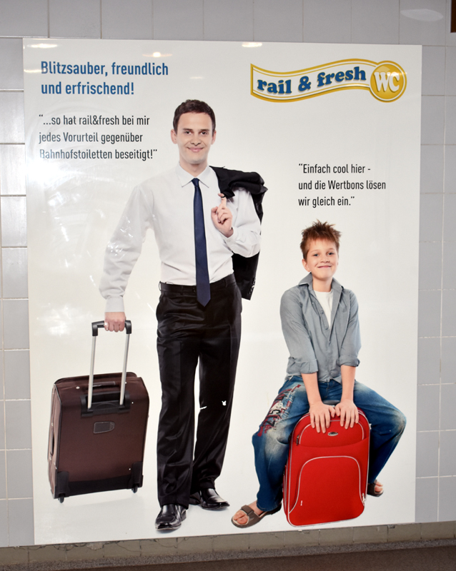 Munchen Hauptbahnhof Rail+Fresh poster