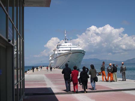 Kusadasi - cruise ship in harbor