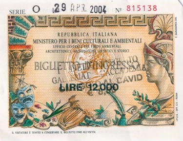 Firenze - Accademia ticket