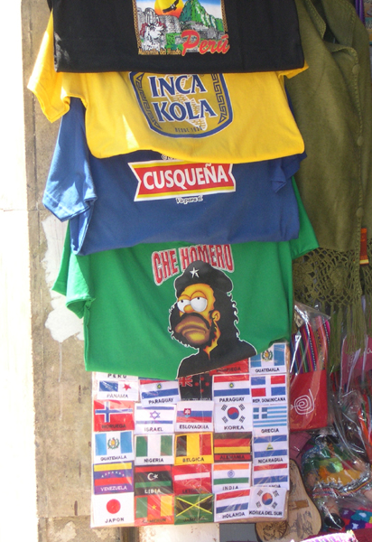 Bogota - camiseta with Homer Simpson as Che Guevara