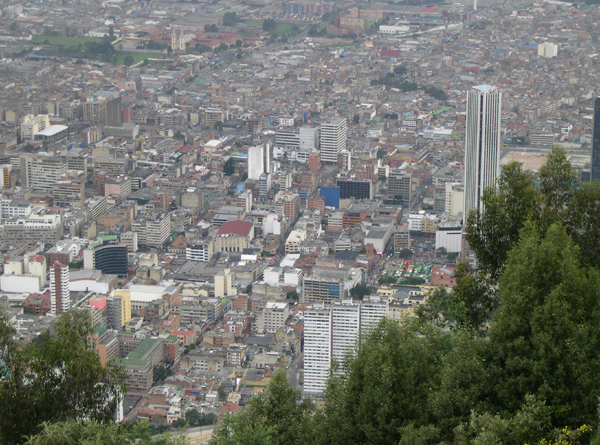 Bogota - city from Monserrate (zoom view)