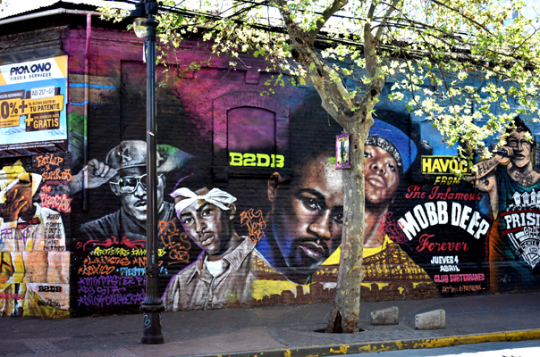 Santiago - urban street art - hip-hop personalities