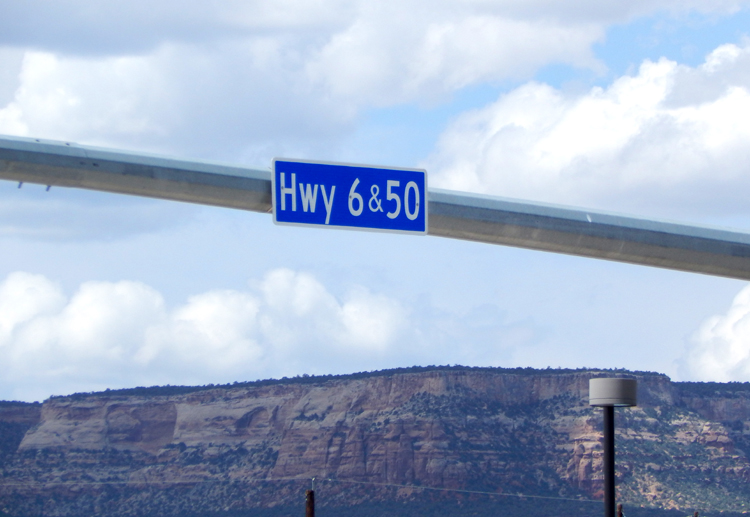 Highway 6&50 sign, Grand Junction, Colorado