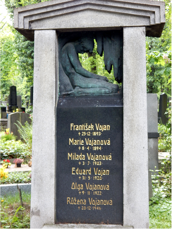 Praha - Olsany Cemetery, Vojan grave