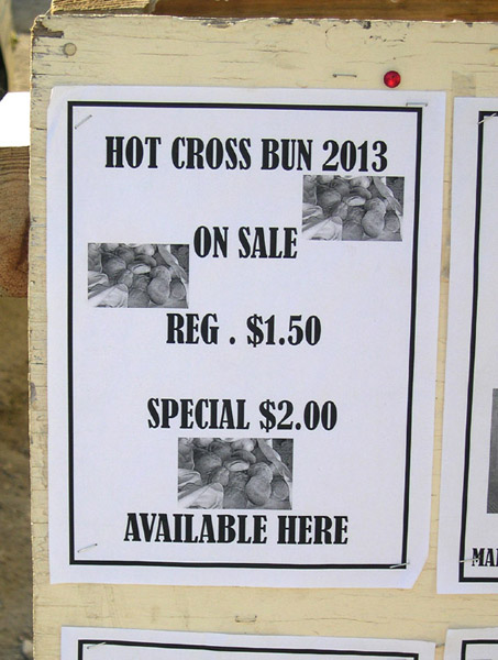 Belize City, hot cross buns special