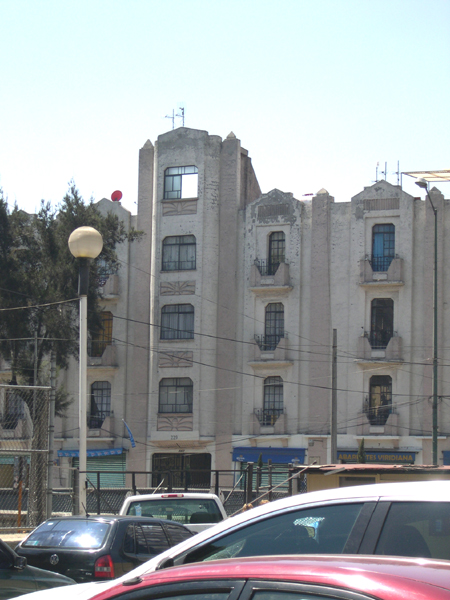 Mexico D.F., apartment building near Pino Suarez Metro station