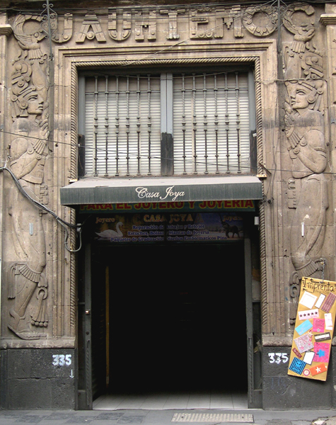 Mexico D.F., Cuauhtemoc doorway, Palma Norte, Centro Historico