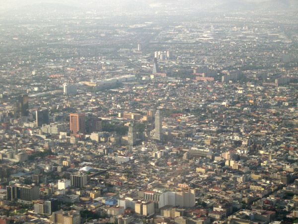 Mexico D.F. - from the air, Torre Latinoamericana