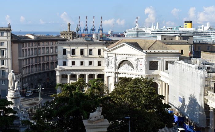 Genova - Piazza Principe from Hotel Bellevue