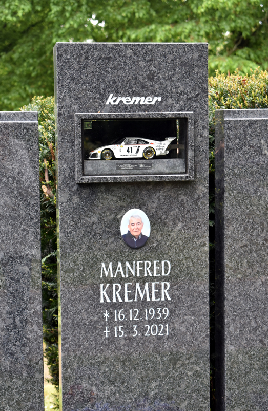 Koln Melaten-Friedhof - Kremer 'race car' grave stone