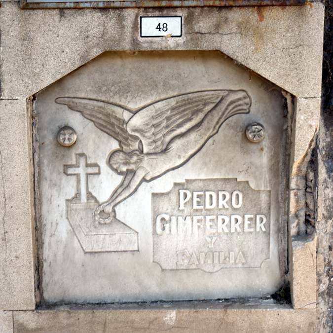 Barcelona - Cementiri Montjuic - Gimferrer - flying angel
