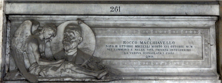 Cimitero Monumentale di Staglieno, Nicchia Rocco Macchiavello