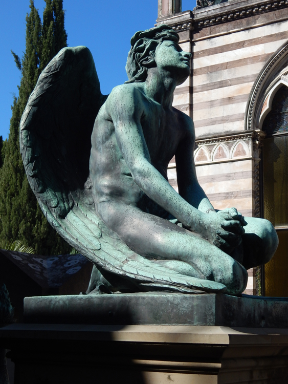 Cimitero delle Porte Sante, Firenze, Sepolcro Pellas de Maillane, scultore Augusto Rivalta