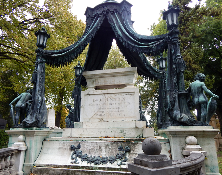 Zentralfriedhof Wien, Grabmal Johann Nepomuk Prix