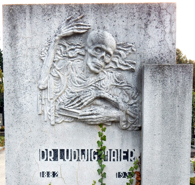 Doblinger Friedhof, Wien, Grabmal Dr Ludwig Maier