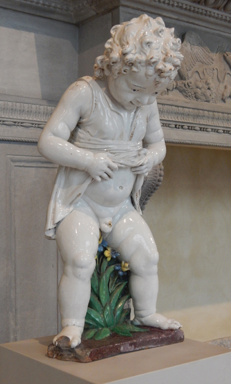 Bode Museum, Berlin - Della Robbia fountain figure with missing penis