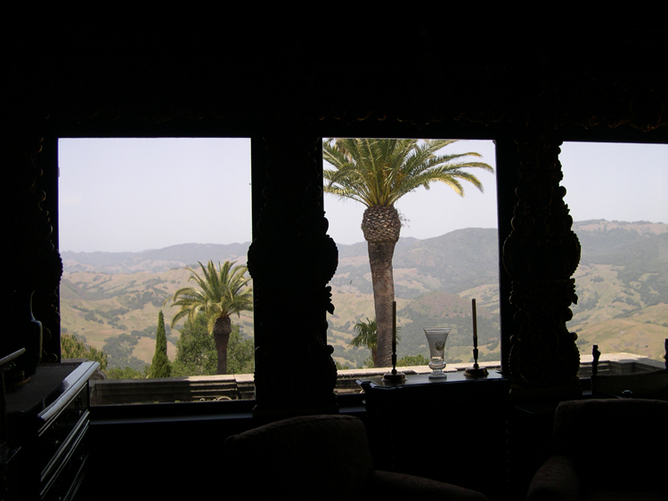 Hearst Castle - view to the North from inside