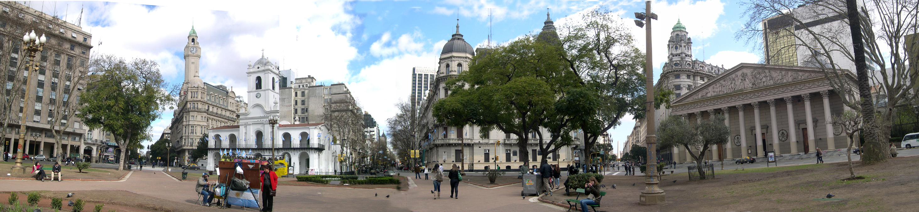 Buenos Aires - panoramic view from the Plaza de Mayo