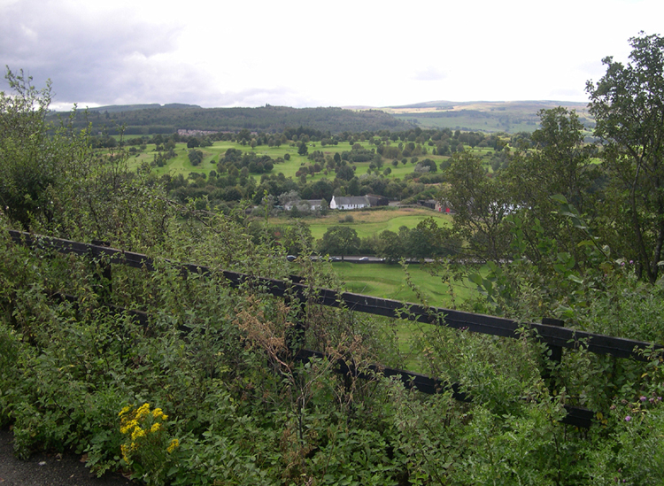 Stirling - Westward view from Cemetery hill