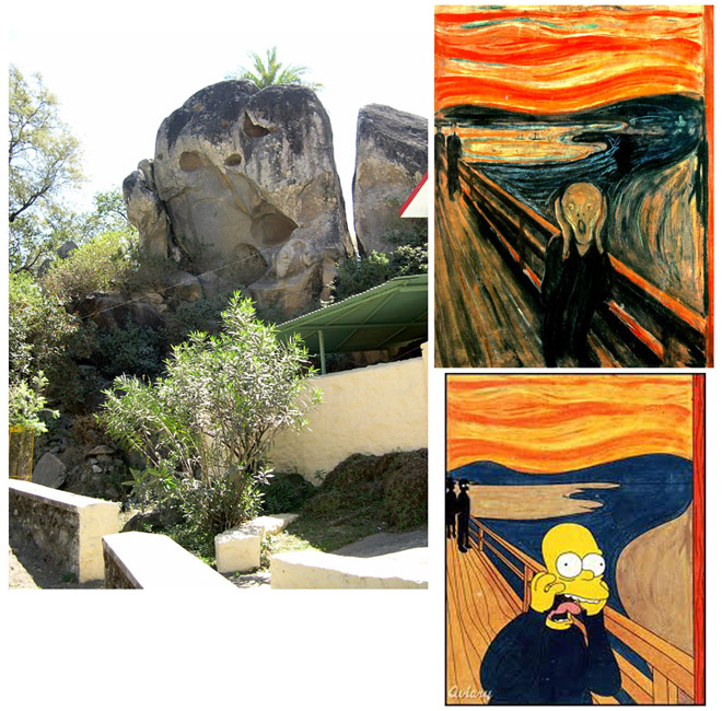 Mt Abu, Rajasthan - rock resembling Munch painting