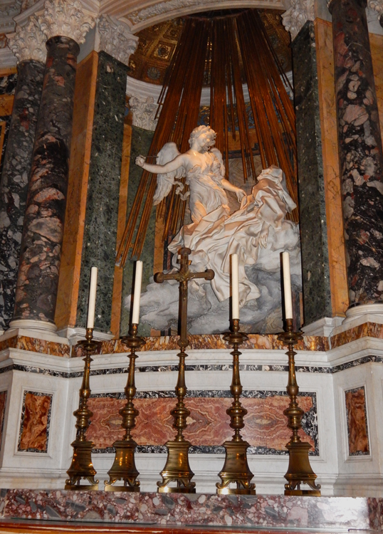 Bernini sculpture, Santa Maria della Vittoria, Roma