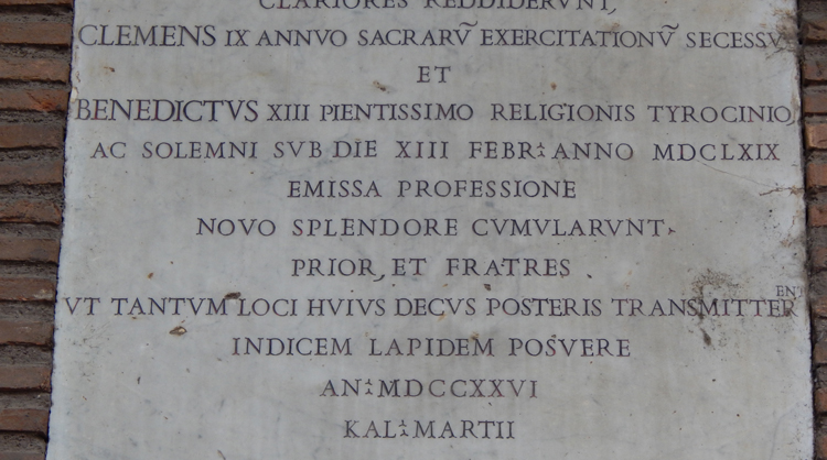 Basilica Sanctae Sabinae, Roma, inscription