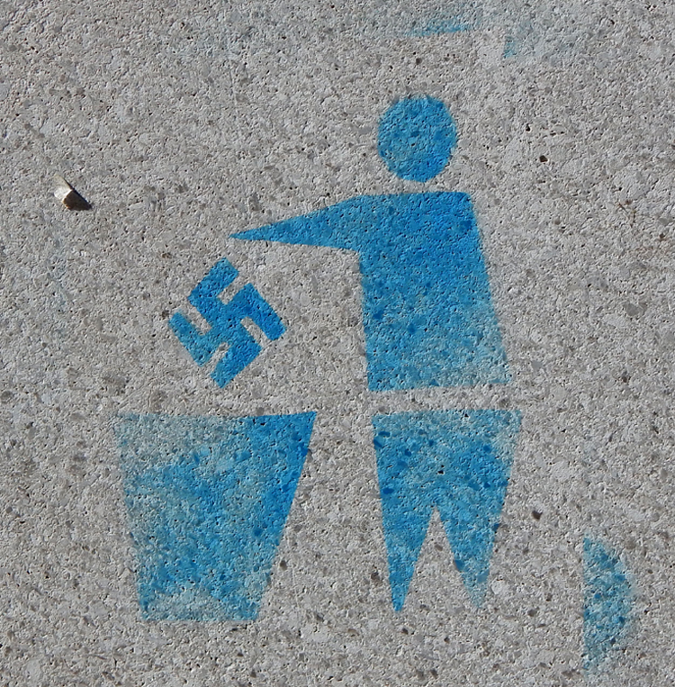 anti-Nazi graffiti, Ravenna