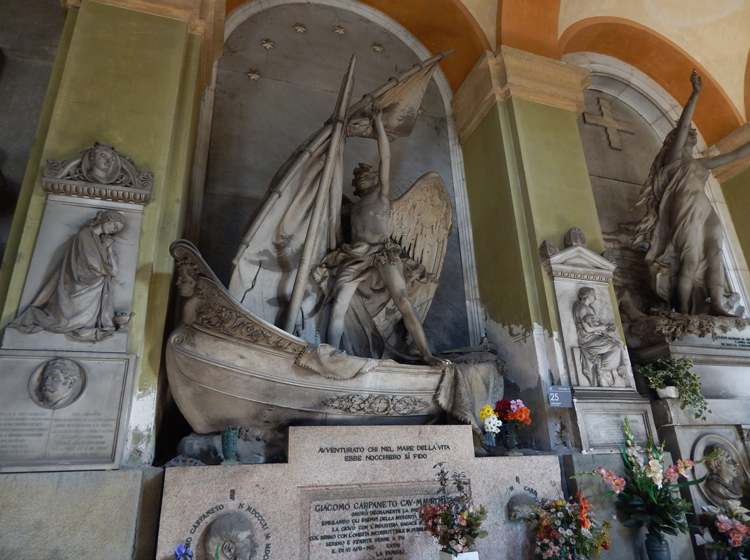 Cimitero Monumentale di Staglieno, Genova - Carpaneto monument