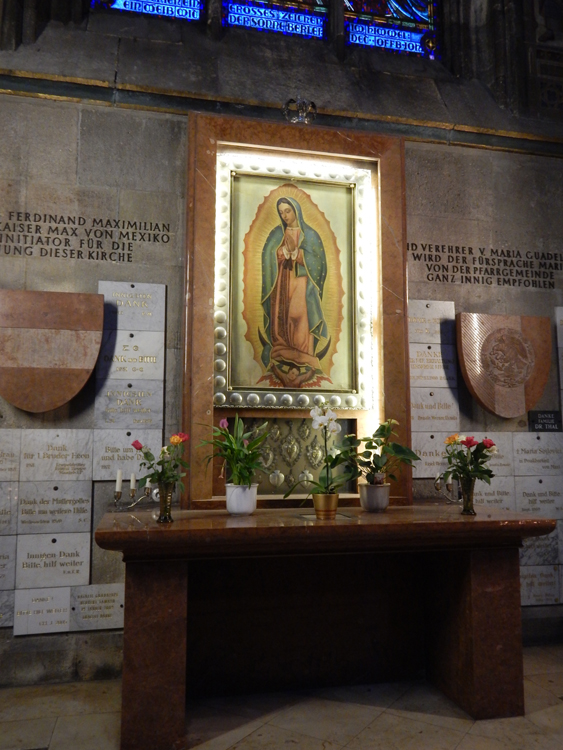 Votivkirche, Wien - image of Virgen de Guadalupe
