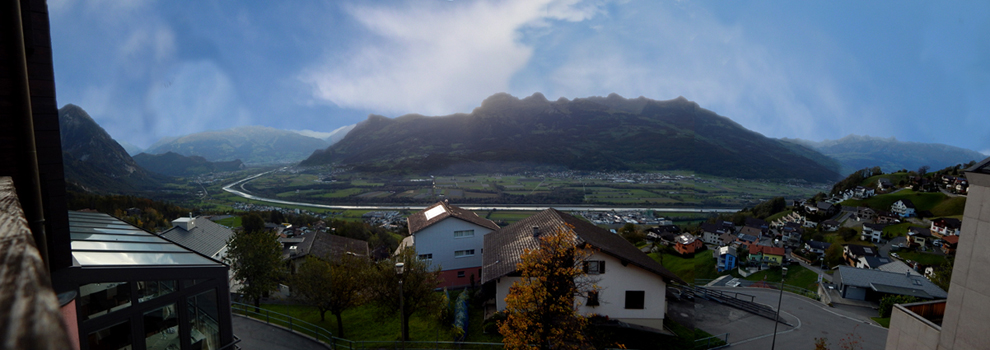 Liechtenstein - view from hotel room in Vaduz