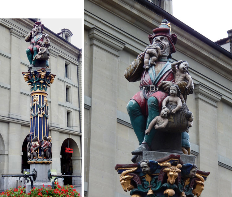 Kindlifresserbrunnen, Kornhausplatz, Bern