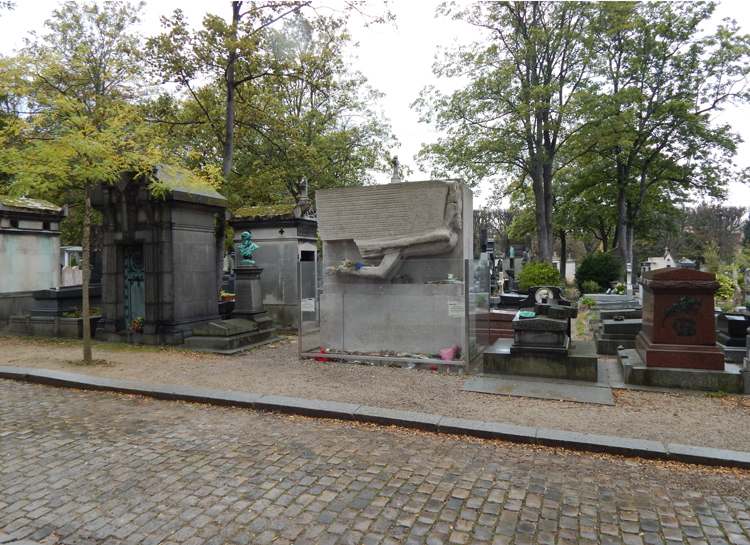 tomb of Oscar Wilde, Pere Lachaise Cemetery, Paris