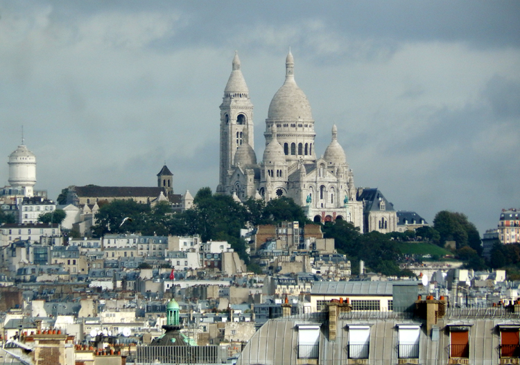 Sacre Coeur as seen from Musee D'Orsay, Paris