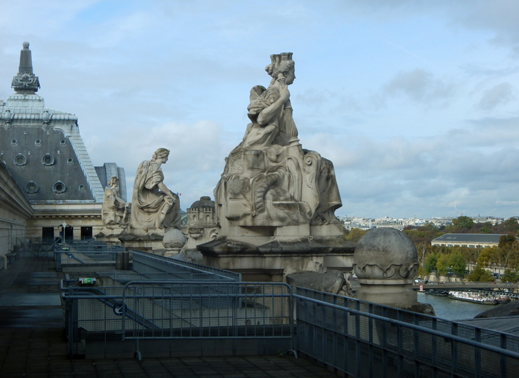 roof sculptures, Musee D'Orsay, Paris
