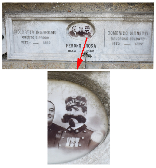 La Spezia - Cimitero - Domenico Gianetti - photograph and plaque