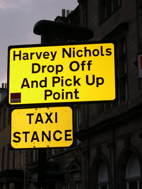 Edinburgh taxi stand
