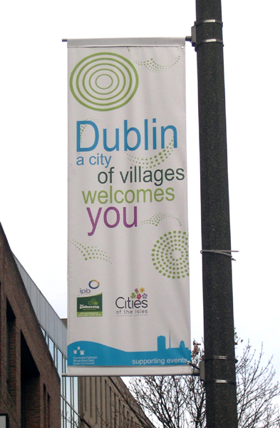 Dublin welcome banner