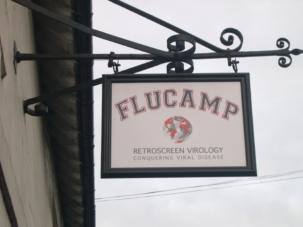Flucamp sign, Ely