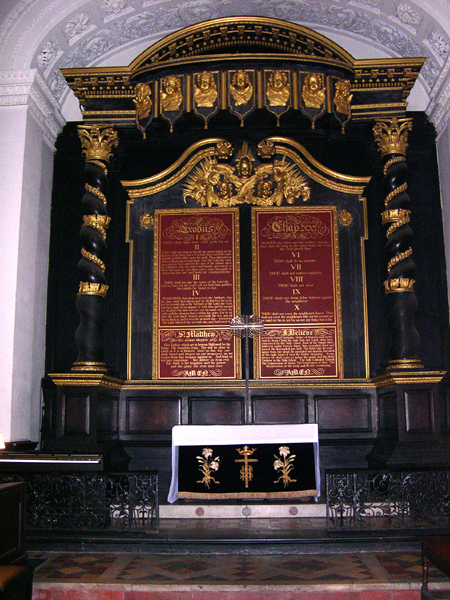 Reredos, St Mary Woolnoth, London
