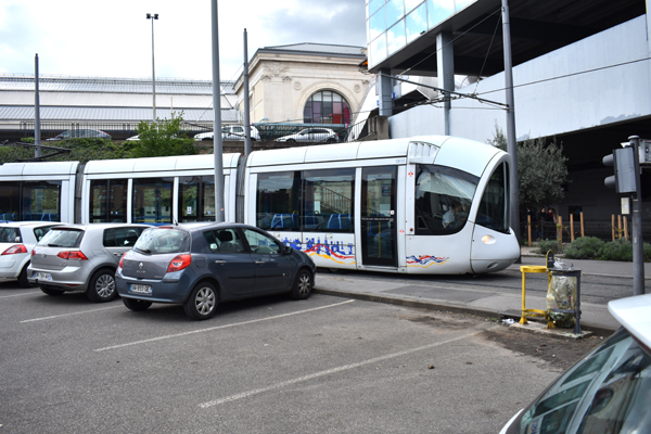 tram at Gare Perrache, Lyon