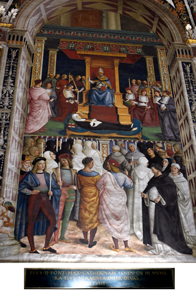 fresco, Libreria Piccolomini, Duomo, Siena