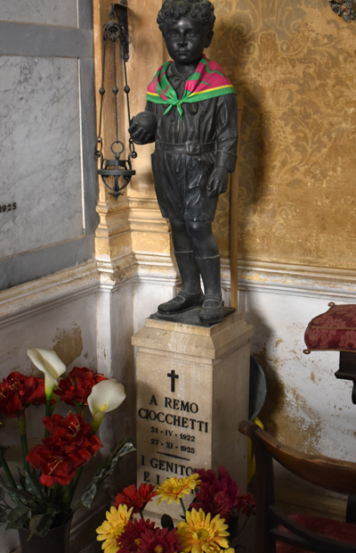 Ciocchetti statue, Cimitero, Siena