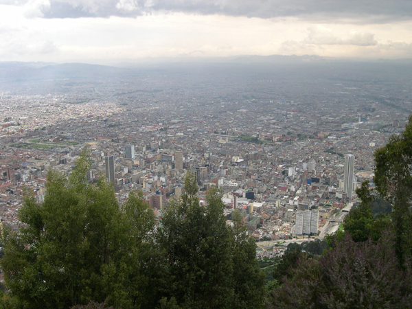 Bogota - city from Monserrate
