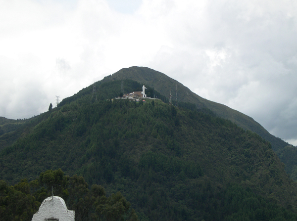 Bogota - statue of Nuestra Senora de Guadalupe (view from Monserrate