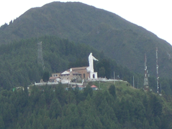 Bogota - statue of Nuestra Senora de Guadalupe (zoom view)