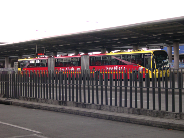 Bogota - Transmilenio 3-section bus
